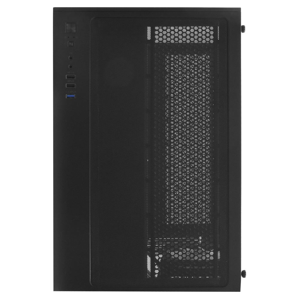 Sate K896 Tempered Glass Panel Full View Desktop ATX / 4 FAN / BLACK GAMING CASE