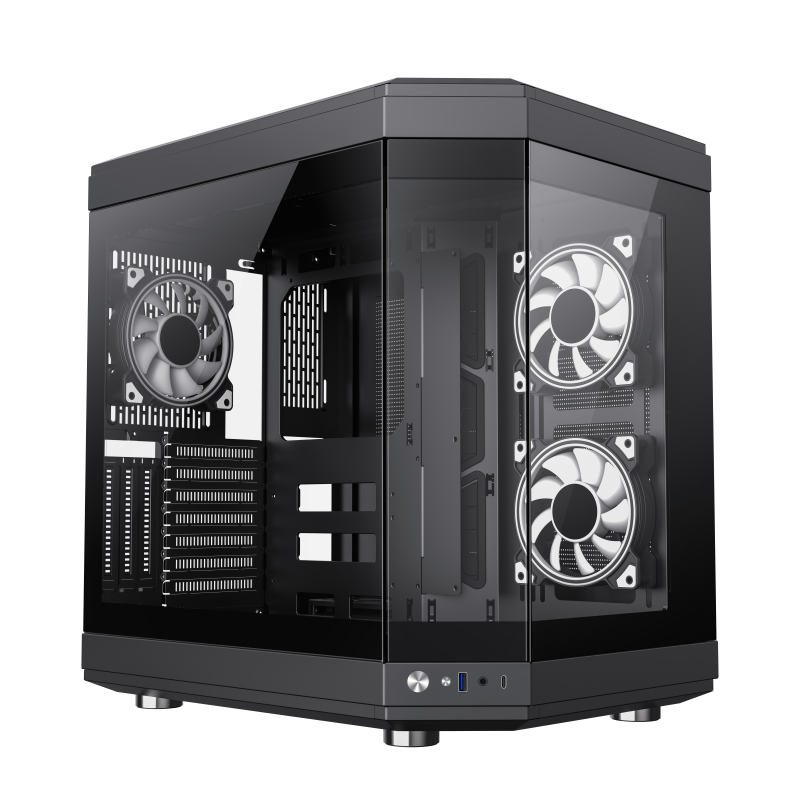 GAMEMAX HYPE Black ATX ARGB GAMING CASE