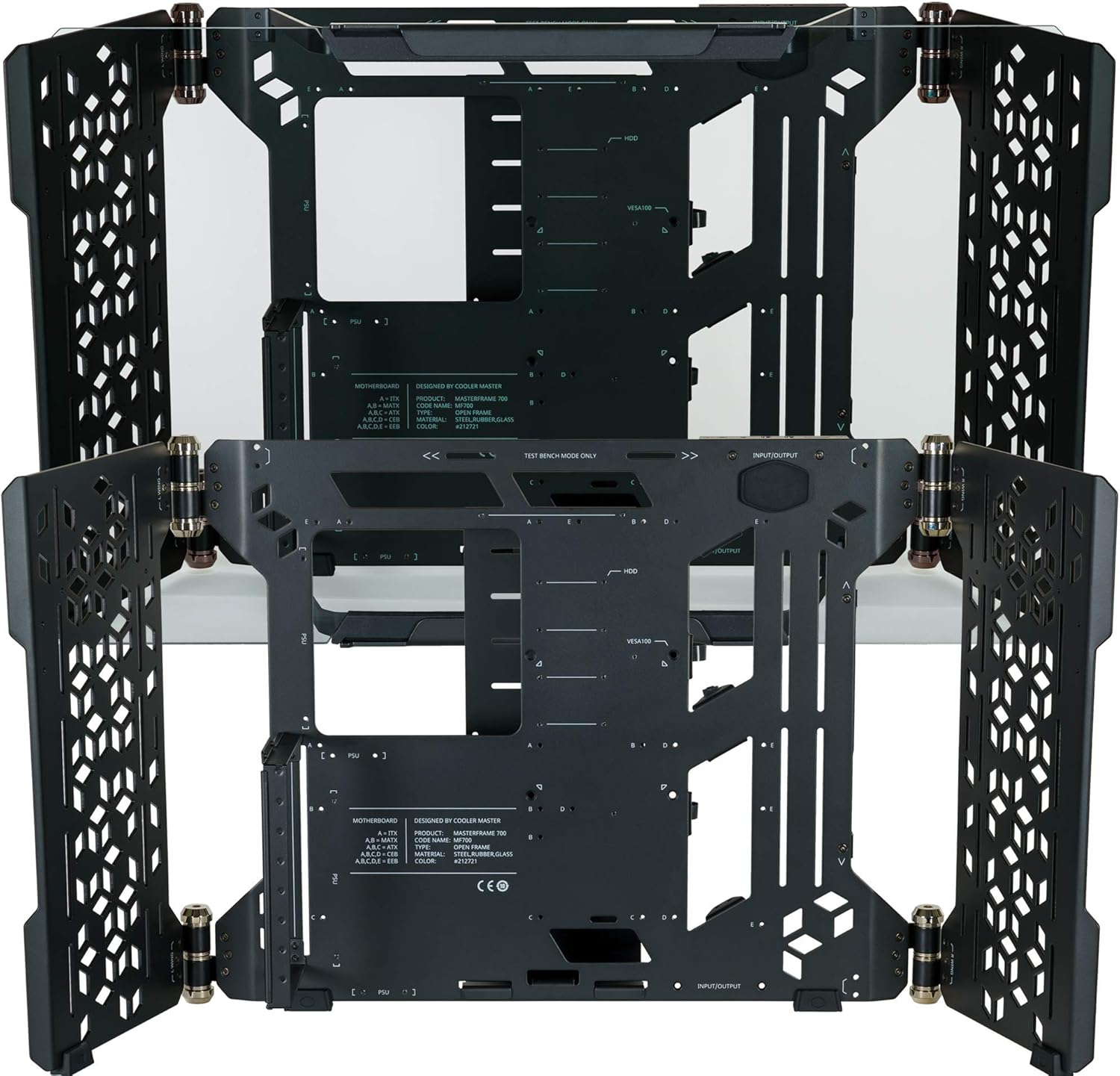 Cooler Master MasterFrame 700 Full Tower Tempered Glass GAMING CASE