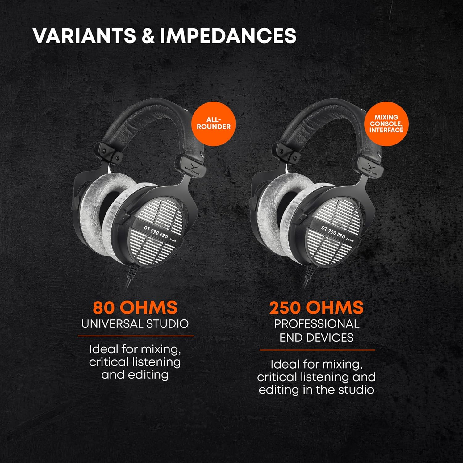 Beyerdynamic DT 990 PRO 80 OHM - Open Studio Headphones
