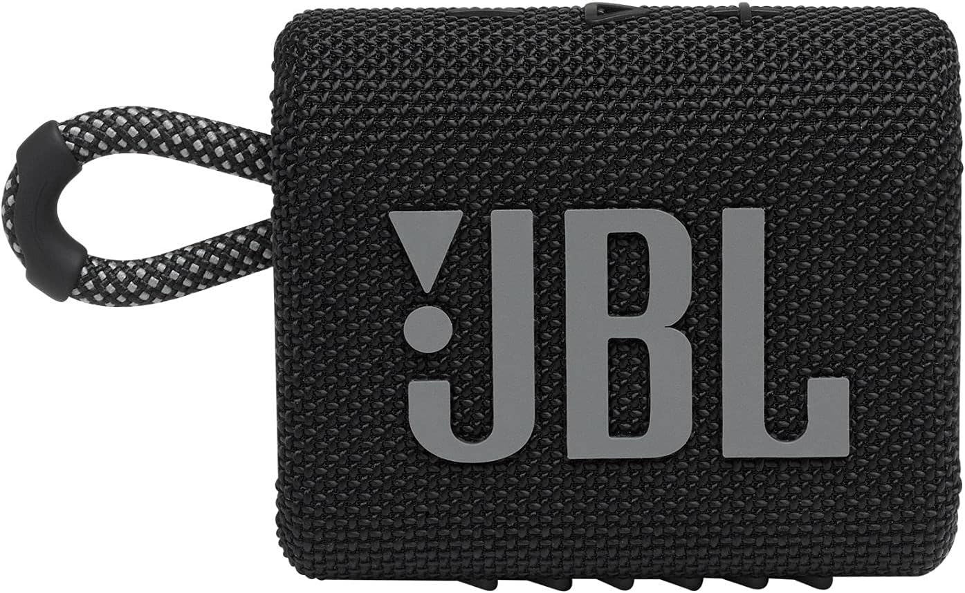 JBL Go 3: Portable Speaker with Bluetooth  Waterproof and Dustproof Feature - Black Speaker