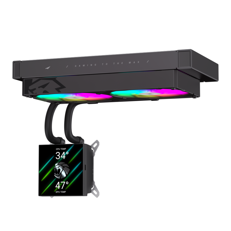 GAMEMAX GLACIER 240 LIQUID CPU COOLER BLACK