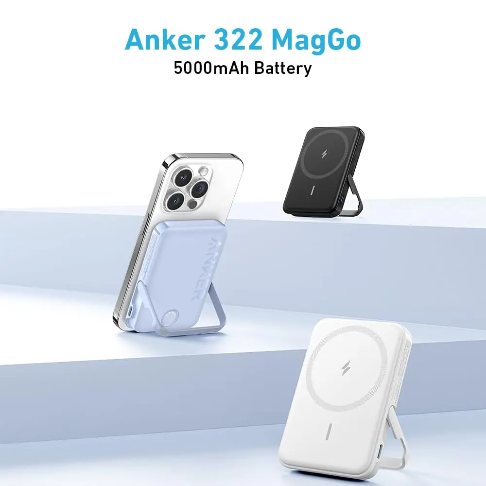ANKER 322 MAGGO BATTERY POWERCORE 5K WITH STAND BLACK