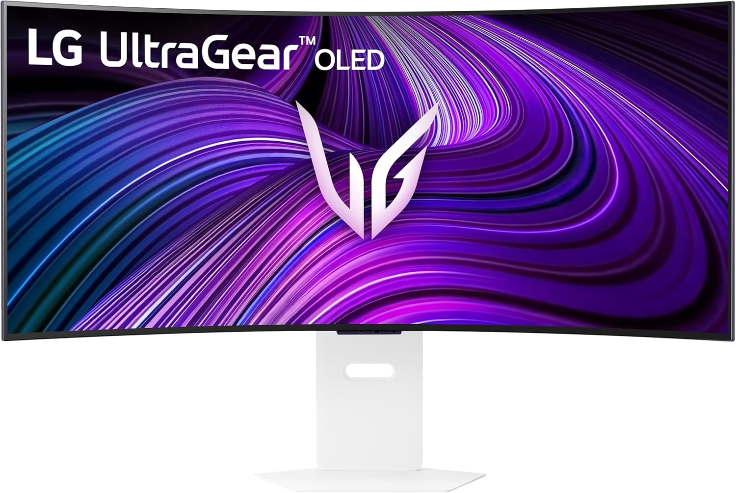 LG UltraGear 39GX90SA-W 39” OLED WQHD 240Hz G-SYNC Compatible FreeSync Premium webOS Curved Gaming Monitor