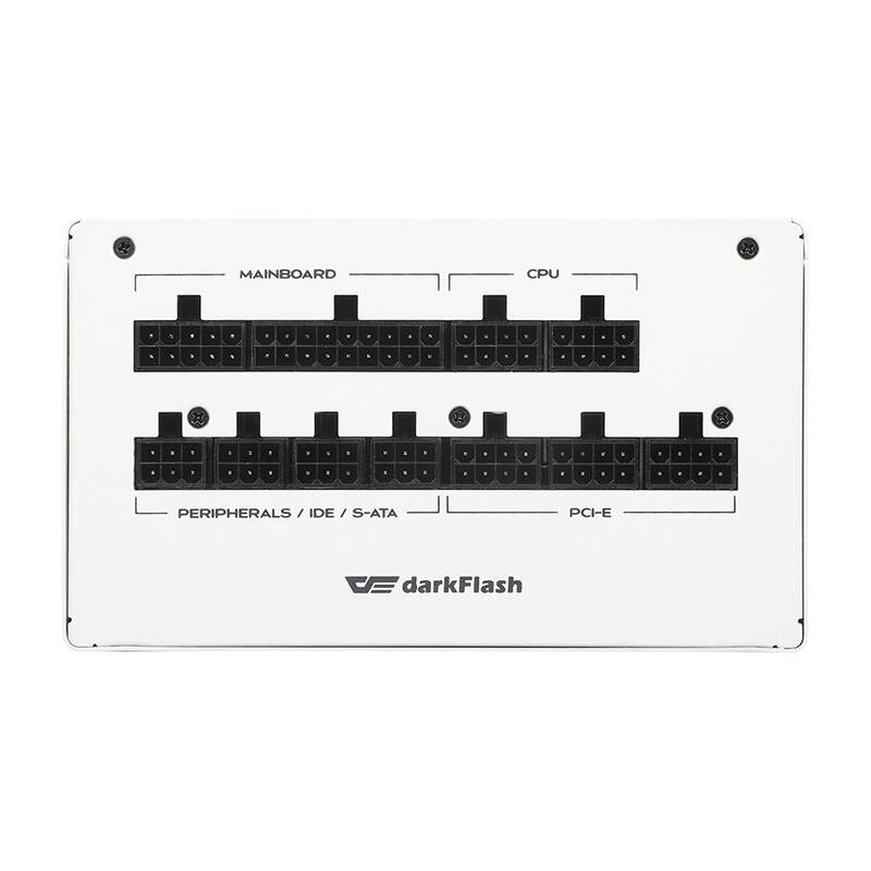 Darkflash 850W UPT850 Fully Modular Power Supply - White