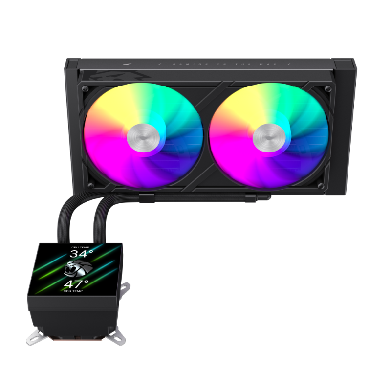 GAMEMAX GLACIER 240 LIQUID CPU COOLER BLACK