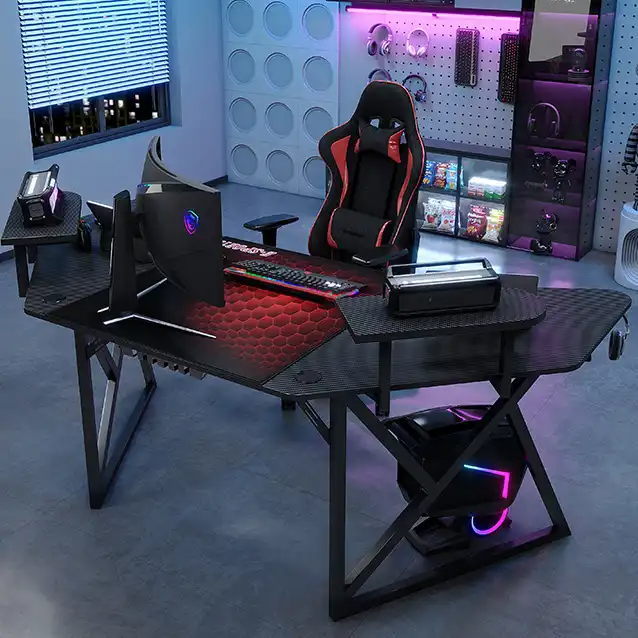 Modern Home PC Gamer Ergonomics Office Table Computer Gaming Desk