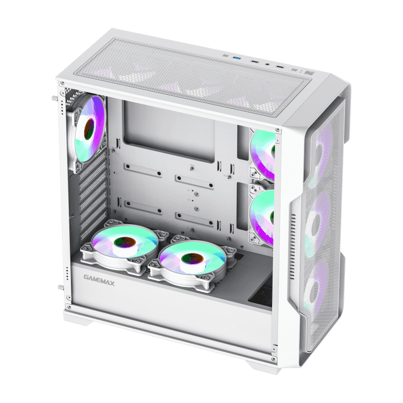 GameMax Siege White E-ATX Mid-Tower Gaming Case