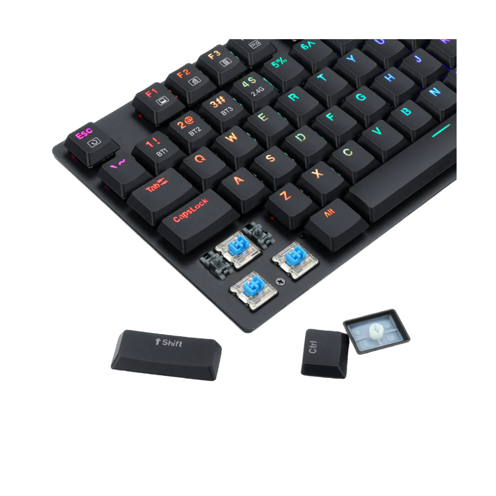 Redragon K607P-KBS Wireless/Bluetooth Gaming Keyboard