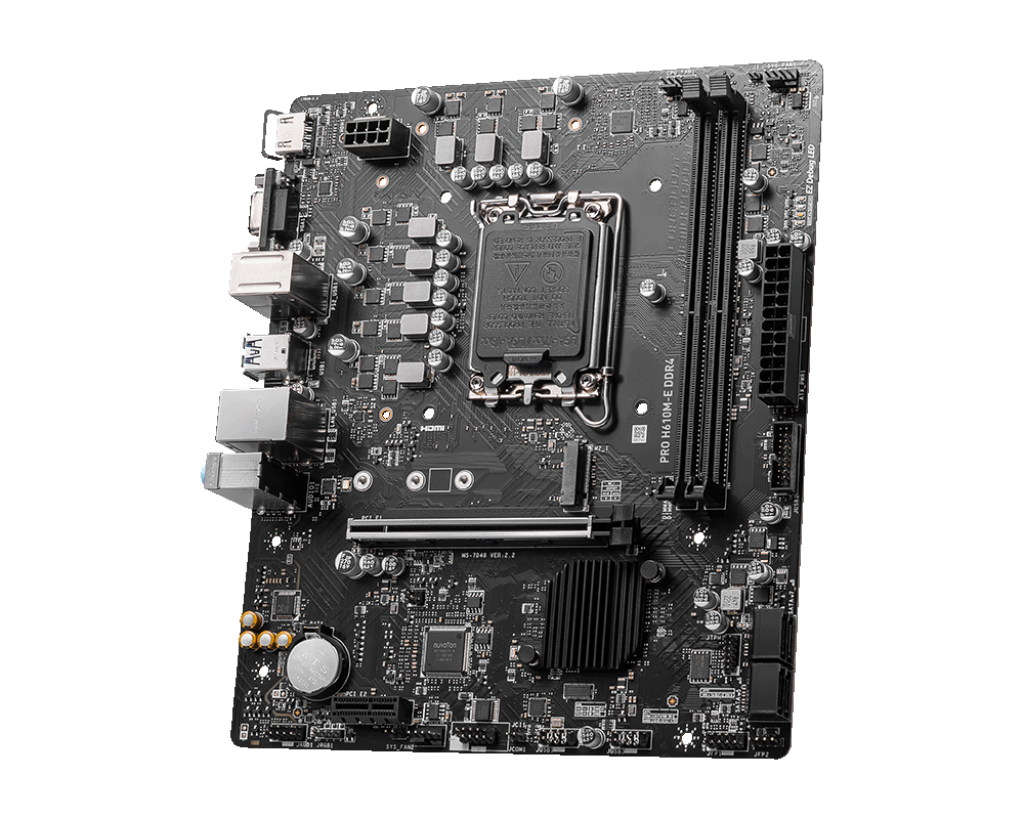 MSI PRO H610M-E DDR4 Intel® Core™ 14th/ 13th/ 12th Gen Processors LGA 1700 Motherboard