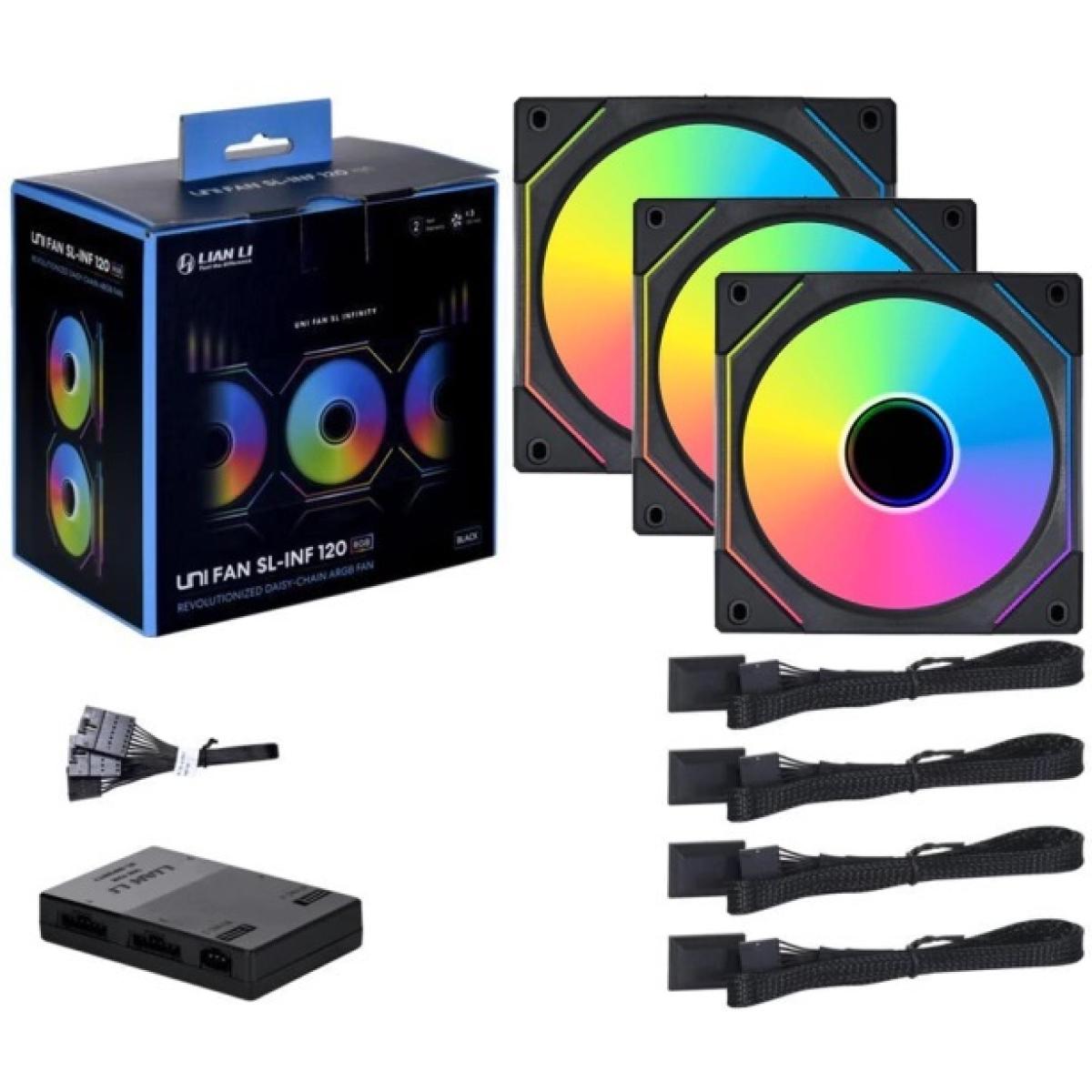 Lian Li UNI FAN SL-INFINITY SL120 Kit 3 Packs (Black/White) – iGeek ...