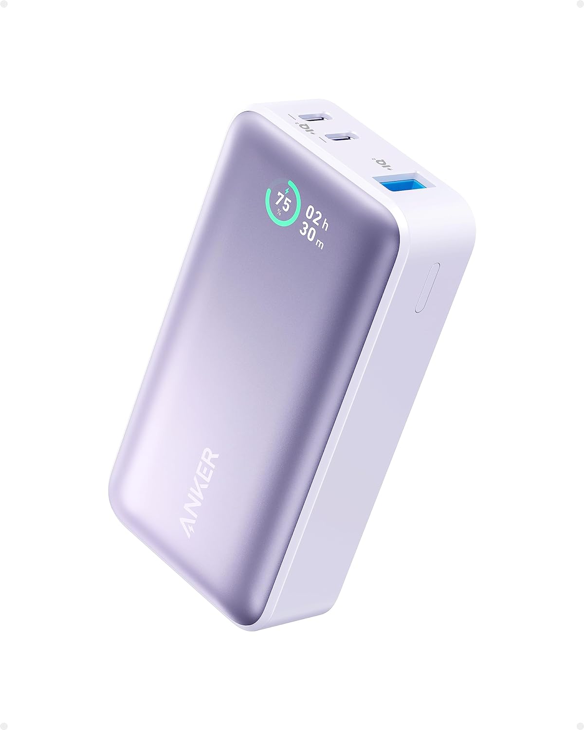 Anker Power Bank 533 Power IQ 3.0 Portable Charger with PD 30W , 10,000mAh Power Bank