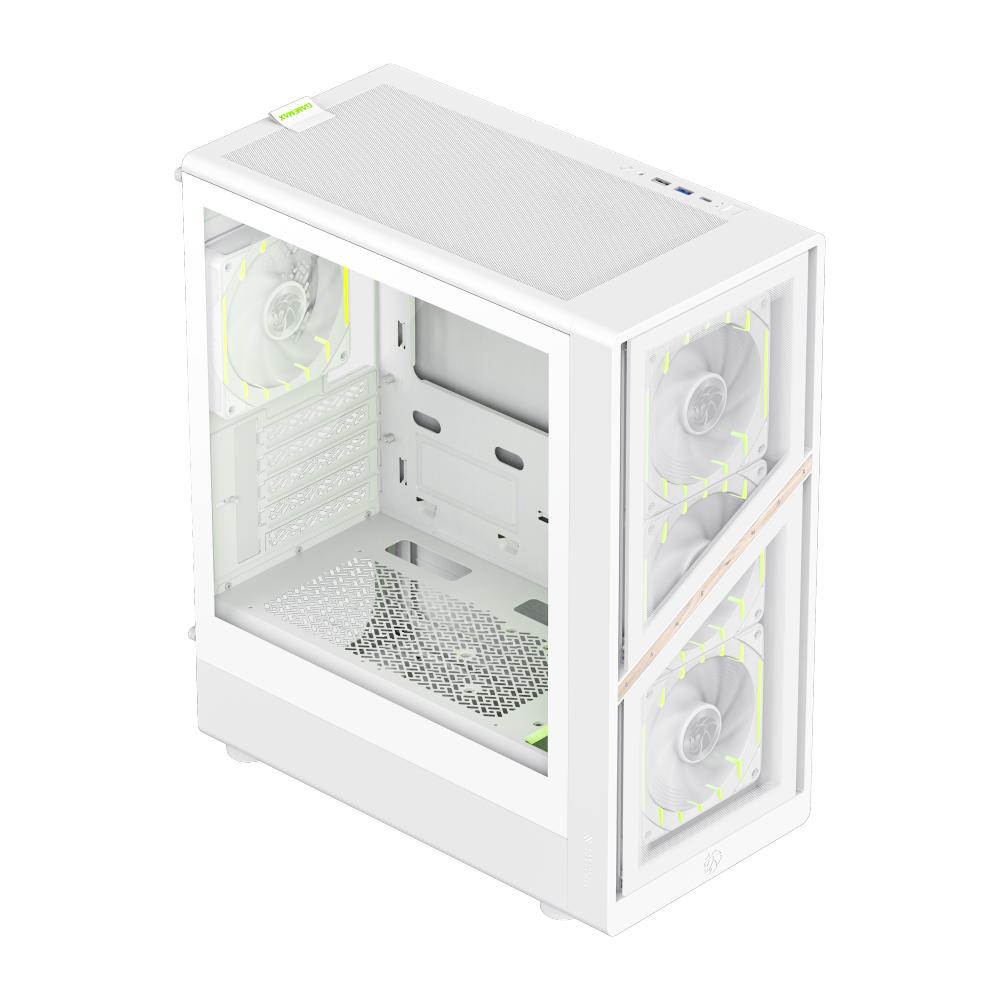 GAMEMAX AERIS 330 GW (WHITE) MATX GAMING CASE