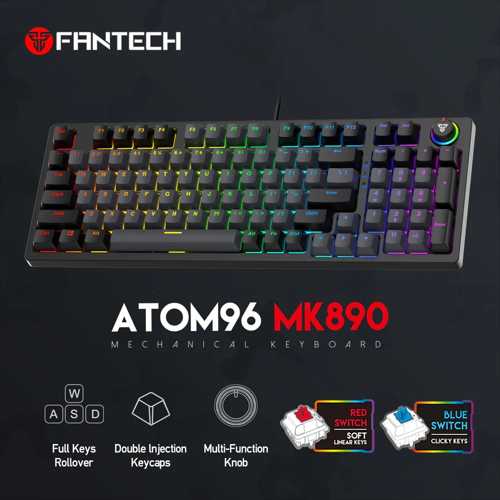 Fantech Atom96 MK890 Mechanical Gaming Keyboard – iGeek Megastore