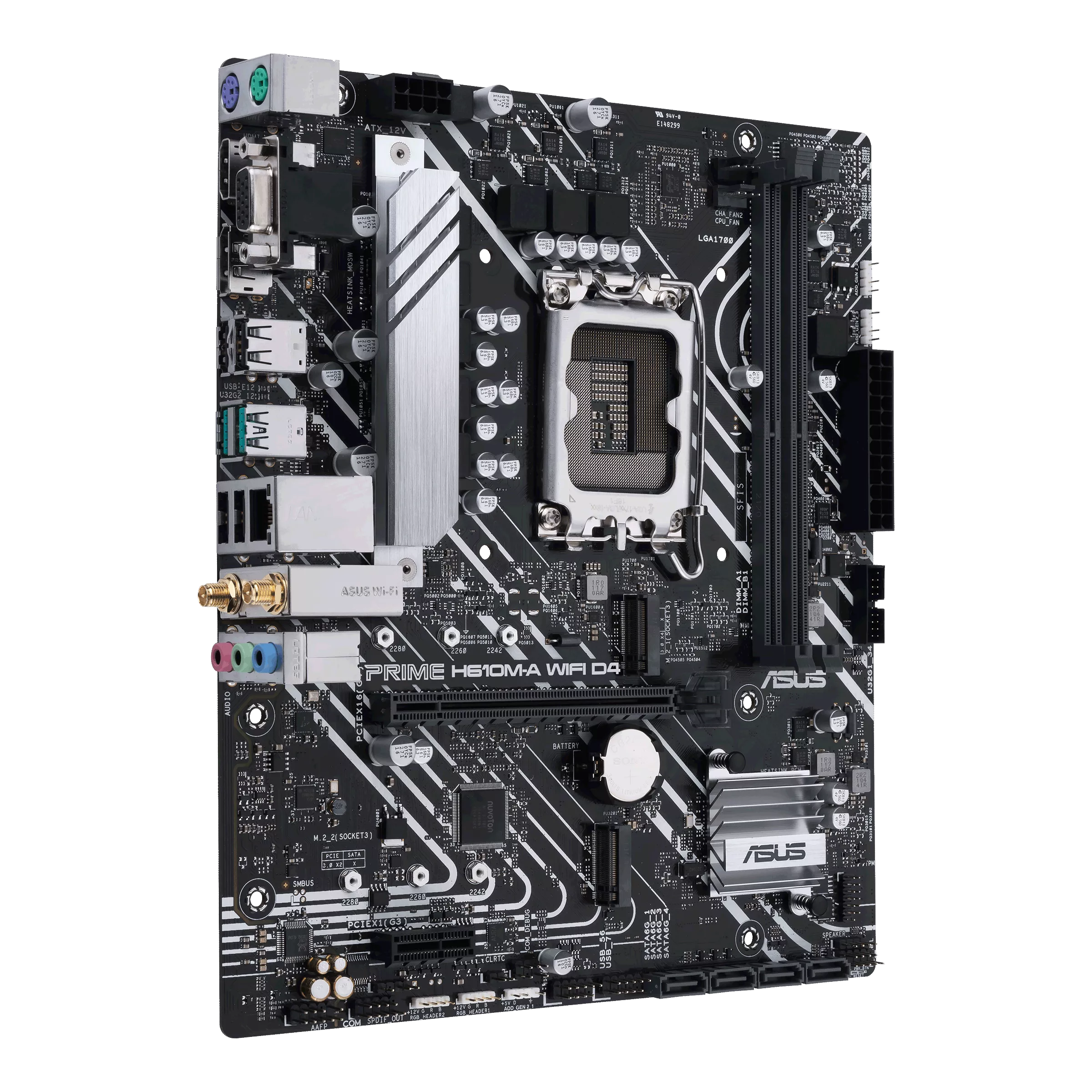 ASUS PRIME Intel® H610M-A (LGA 1700) mic-ATX with DDR4 WIFI 5 Motherboard