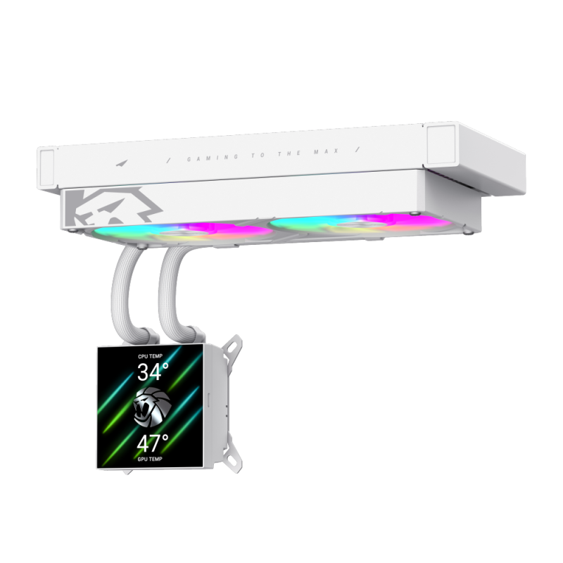 GAMEMAX GLACIER 240 LIQUID CPU COOLER WHITE