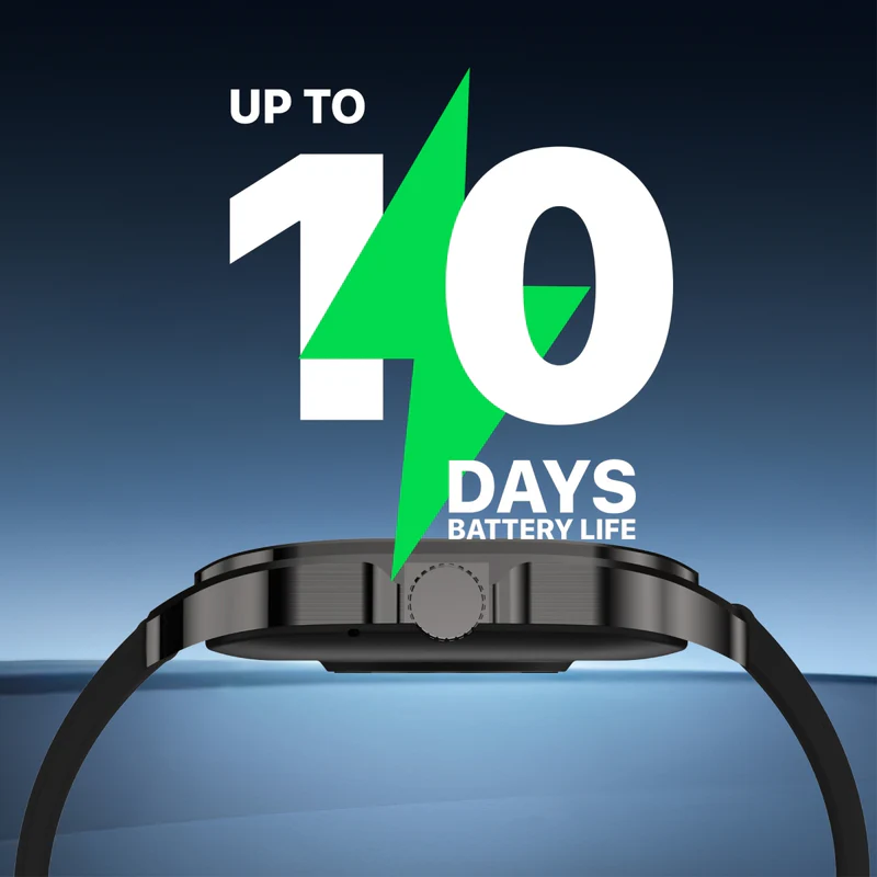 Promate ActivLife Curved AMOLED Screen Smart watch with BT Calling - Black