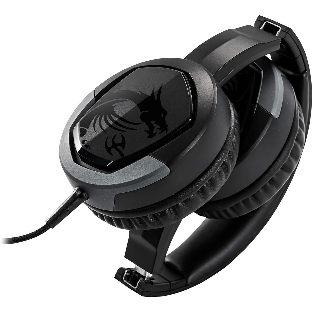 MSI Immerse GH30 V2 Detachable Microphone Big 40mm Driver Speaker Lightweight, Gaming Headset