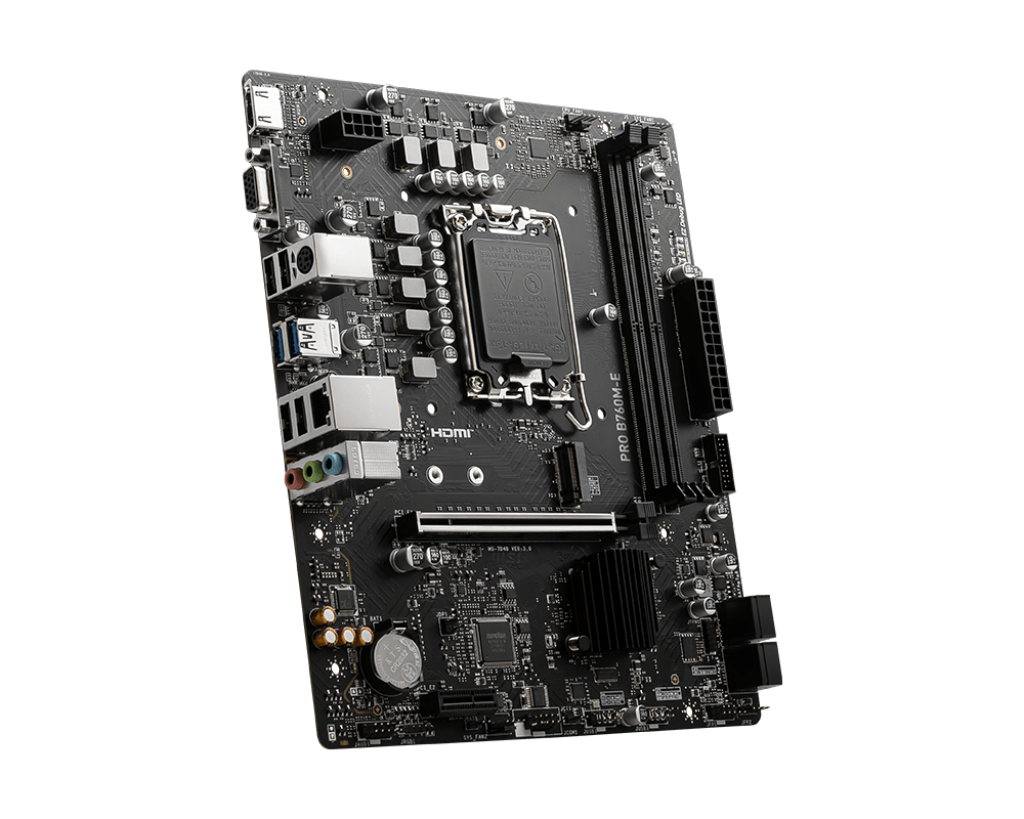 MSI PRO B760M-E DDR5 Intel® Core™ 14th/ 13th/ 12th Gen Processors LGA 1700 Motherboard