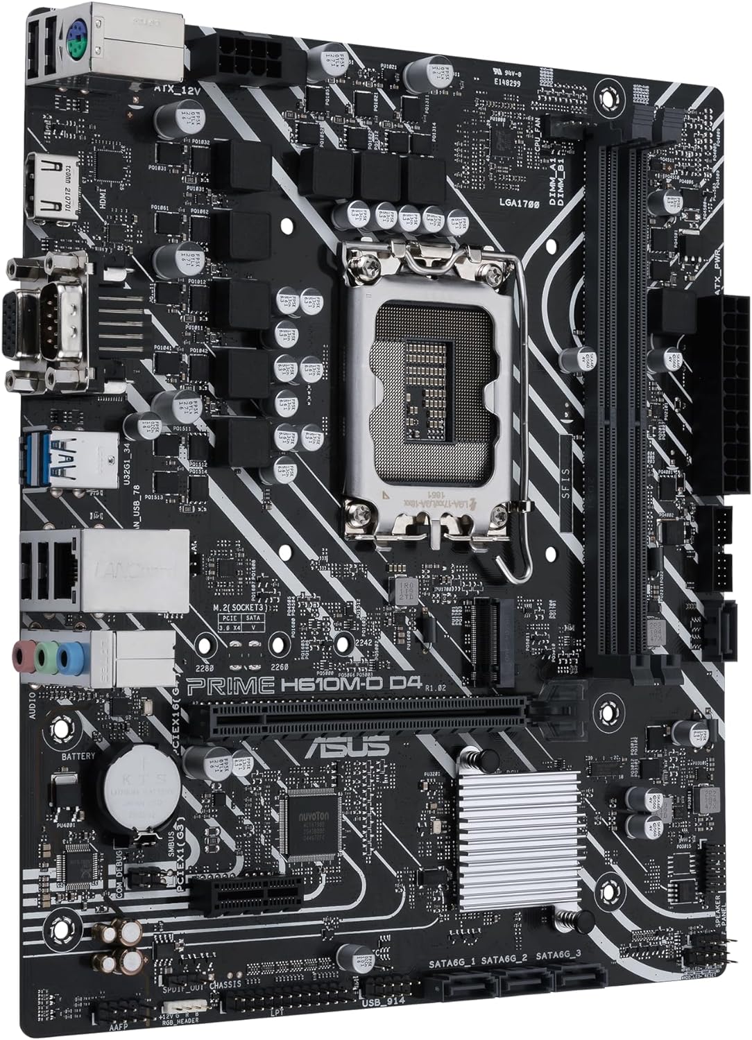 ASUS PRIME H610M-D D4  (13th and 12th Gen) LGA1700 micro-ATX Motherboard