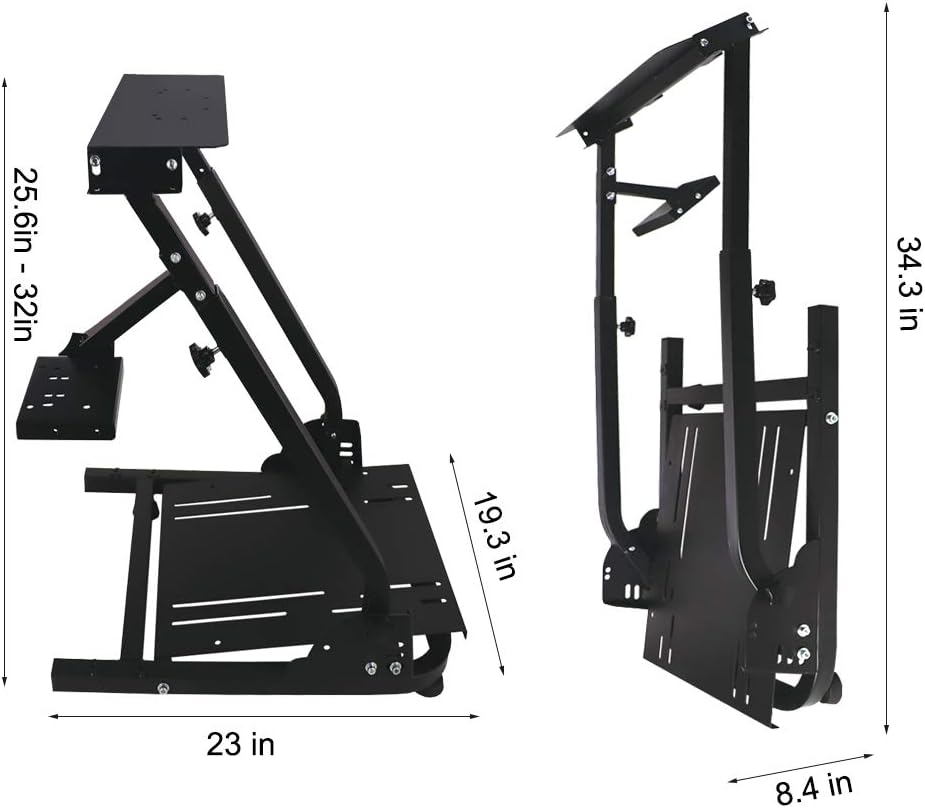 Racing Wheel Stand, Height Adjustable & Foldable Steering Wheal Stand