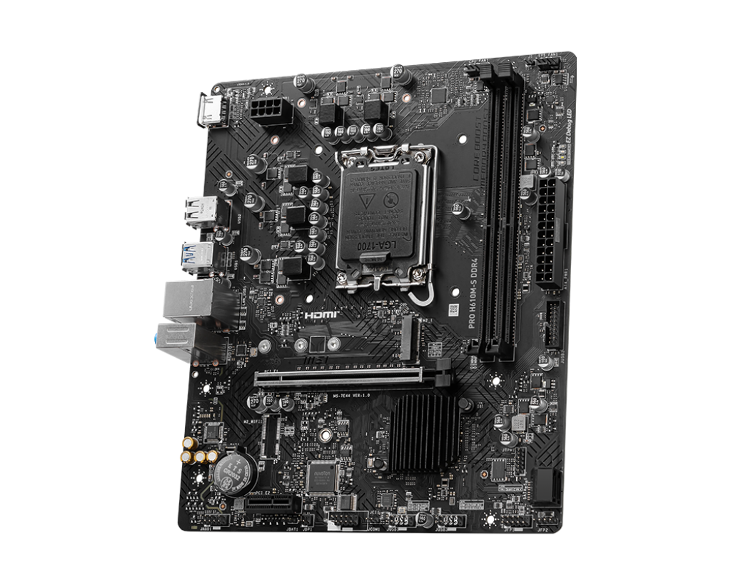 MSI PRO H610M-S DDR4 Intel® Core™ 14th/ 13th/ 12th Gen Processors LGA 1700 Motherboard