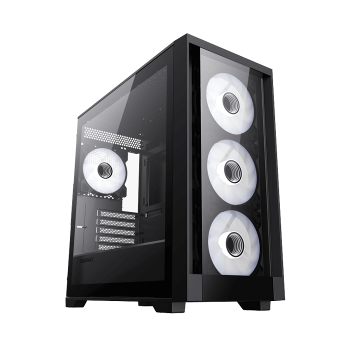 GAMEMAX Defender TG ATX BLACK GAMING CASE