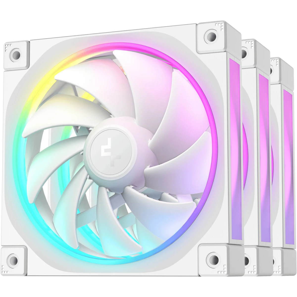 DeepCool FL12 3x120mm Case Fans - White DeepCool FL12 3x120mm Case Fans - White