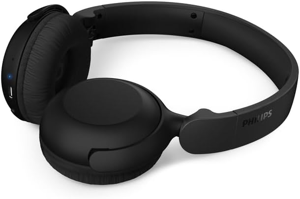 Philips TAH2209 Wireless Bluetooth On-Ear Headphones with 32mm Drivers Fast Charging - Black