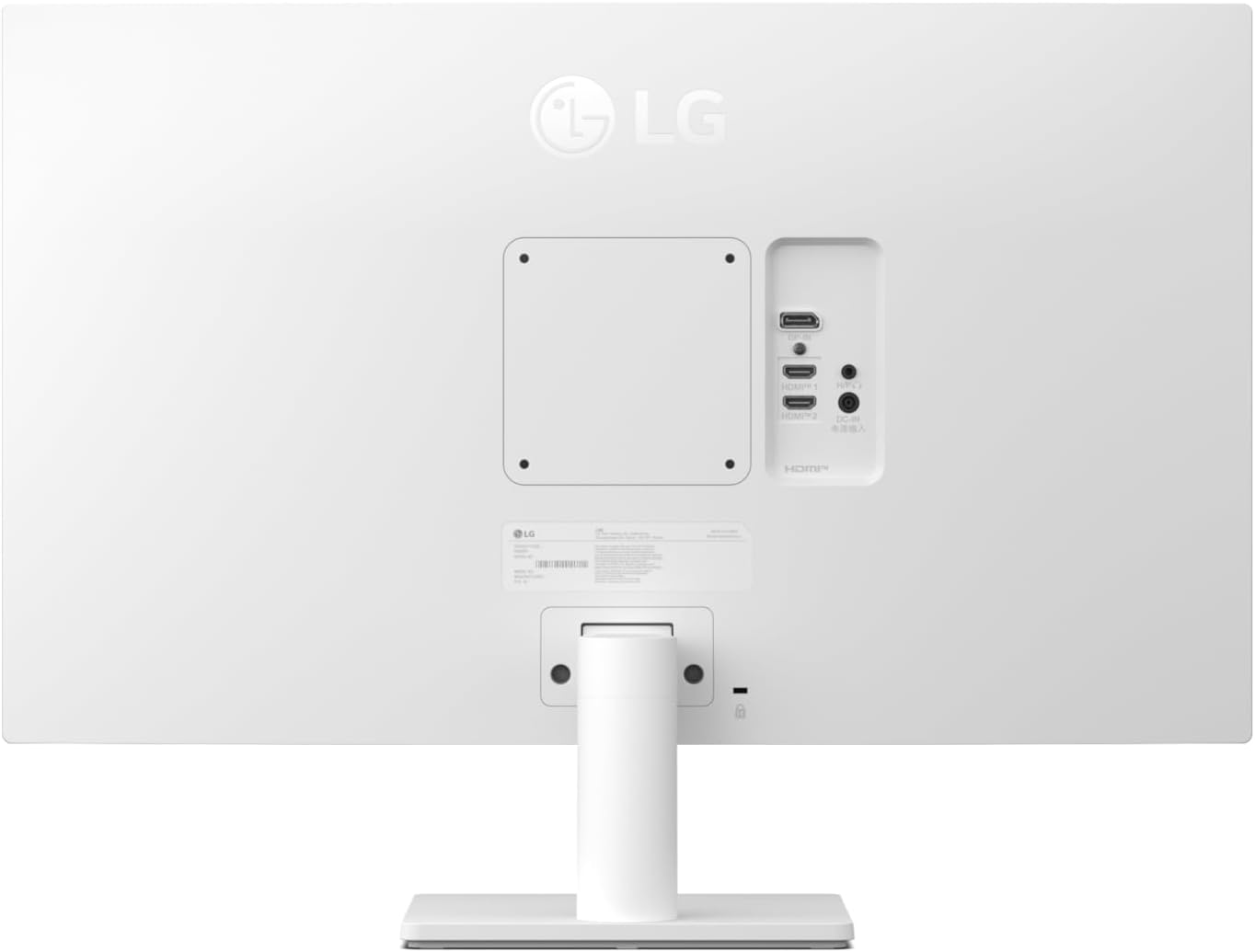 LG UltraFine Monitor 27US550-4K UHD IPS 27 inch, 60Hz, 5ms, DCI-P3 90%, 10bit, HDR10, Flicker safe & Reader Mode, Smart Energy Saving, Height-Tilt-Pivot-Swivel Adjustment, DP1.4, HDMI - White