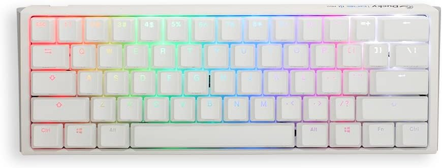 Ducky One 3 Classic Pure White Mini 60% Red Switch KB