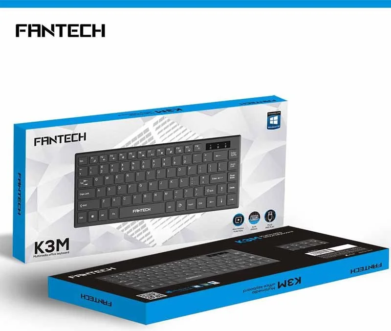 FANTECH K3M Multimedia Office Keyboard