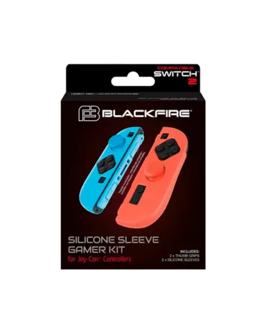 Blackfire Silicone Sleeve Gamer Kit for Switch 2 Joy Cons