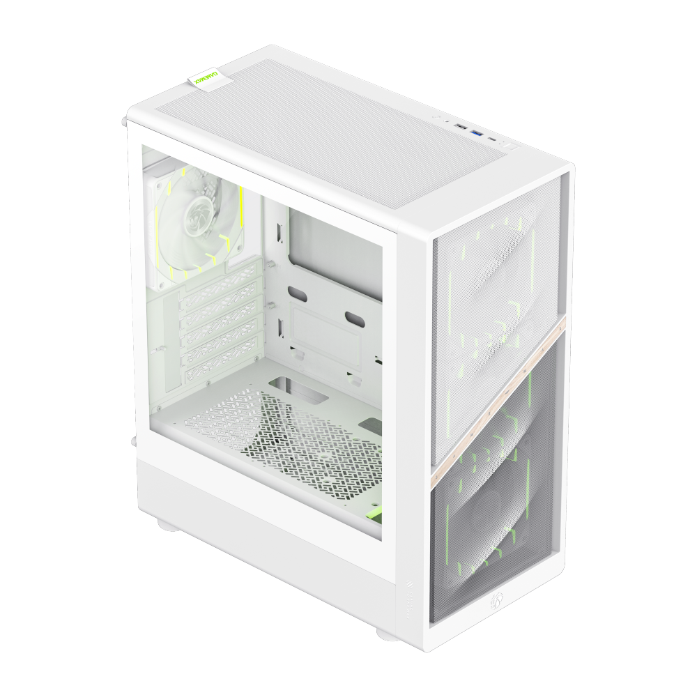 GAMEMAX AERIS 330 MW (WHITE) MATX GAMING CASE