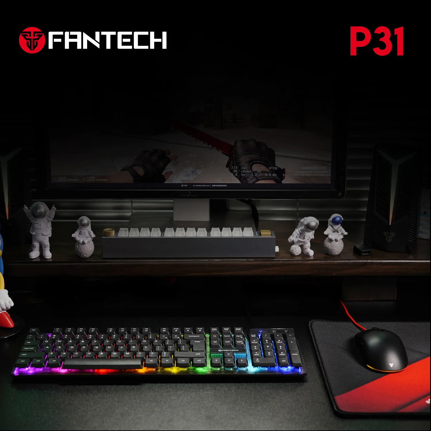 FANTECH P31 HERO BUNDLE GAMING SET (KEYBOAR+MOUSE+PAD)