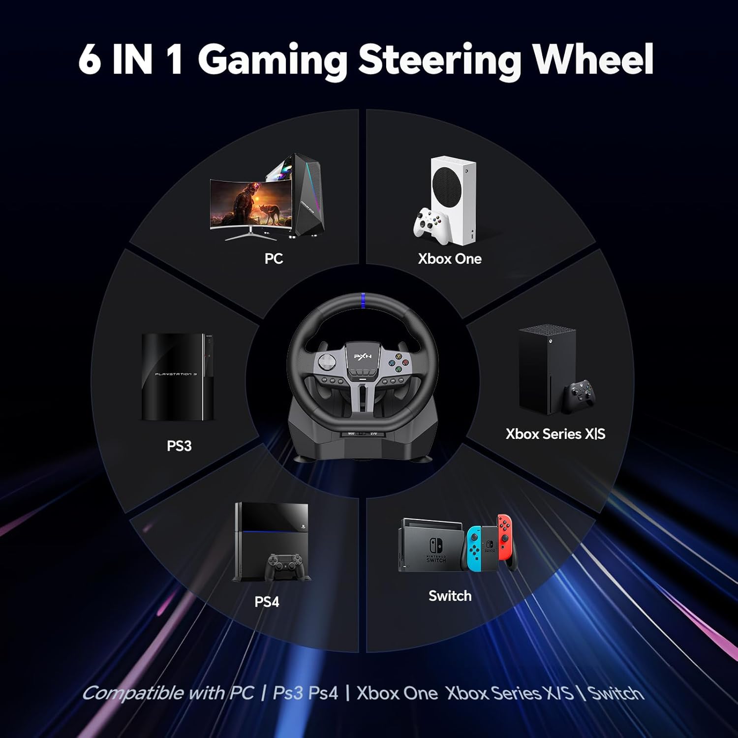 PXN V9 Gen2 Racing Steering Wheel