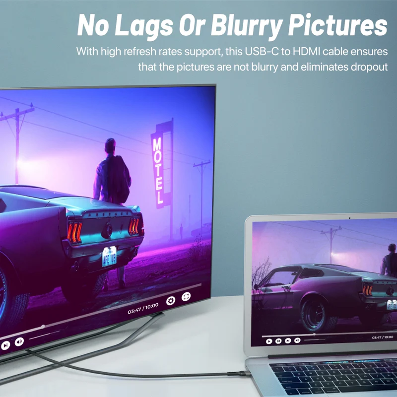 Promate MEDIACORD-8K 8K CrystalClarity USB-C to HDMI® Cable