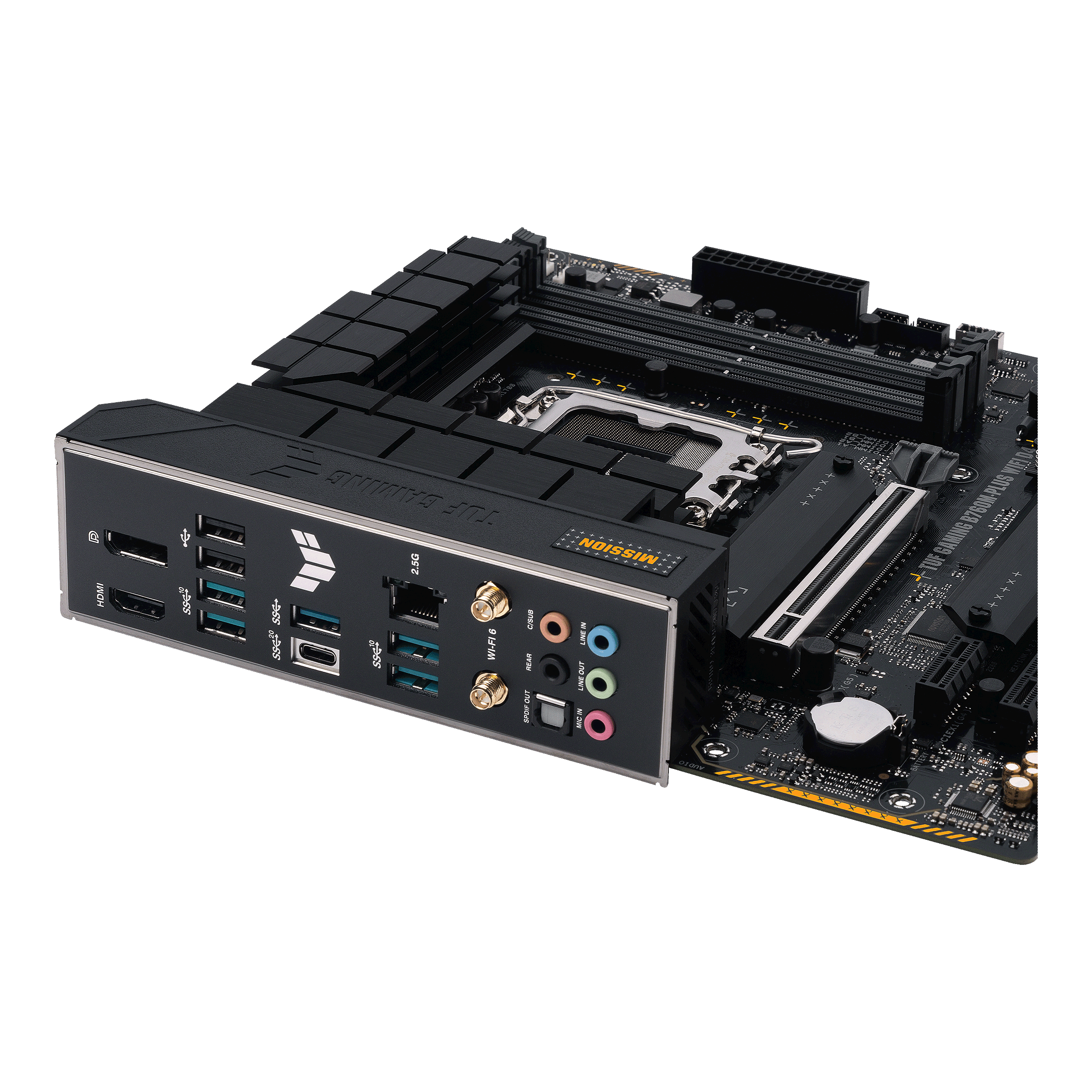 ASUS TUF B760M-PLUS WIFI D4 (13th and 12th Gen) LGA 1700 mATX Motherboard