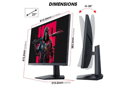 KOORUI GN02 27 inch FHD 1920*1080 240 Hz 1ms GAMING MONITOR