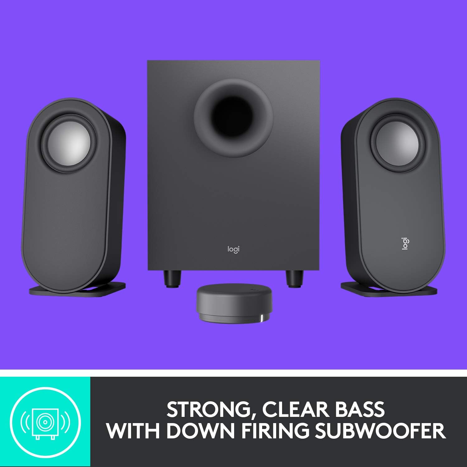 Logitech Z407 Bluetooth Computer Speakers with Subwoofer and Wireless Control