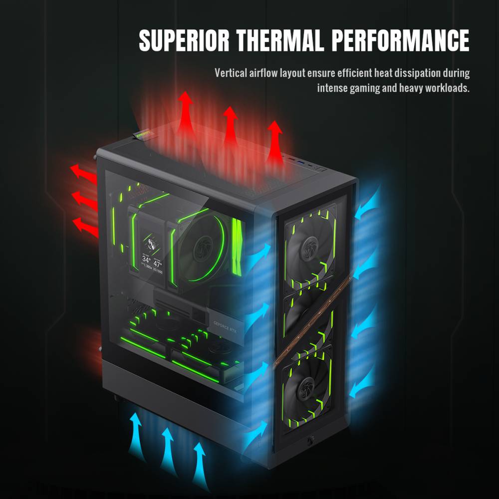 GAMEMAX AERIS 330 GB (BLACK) MATX GAMING CASE
