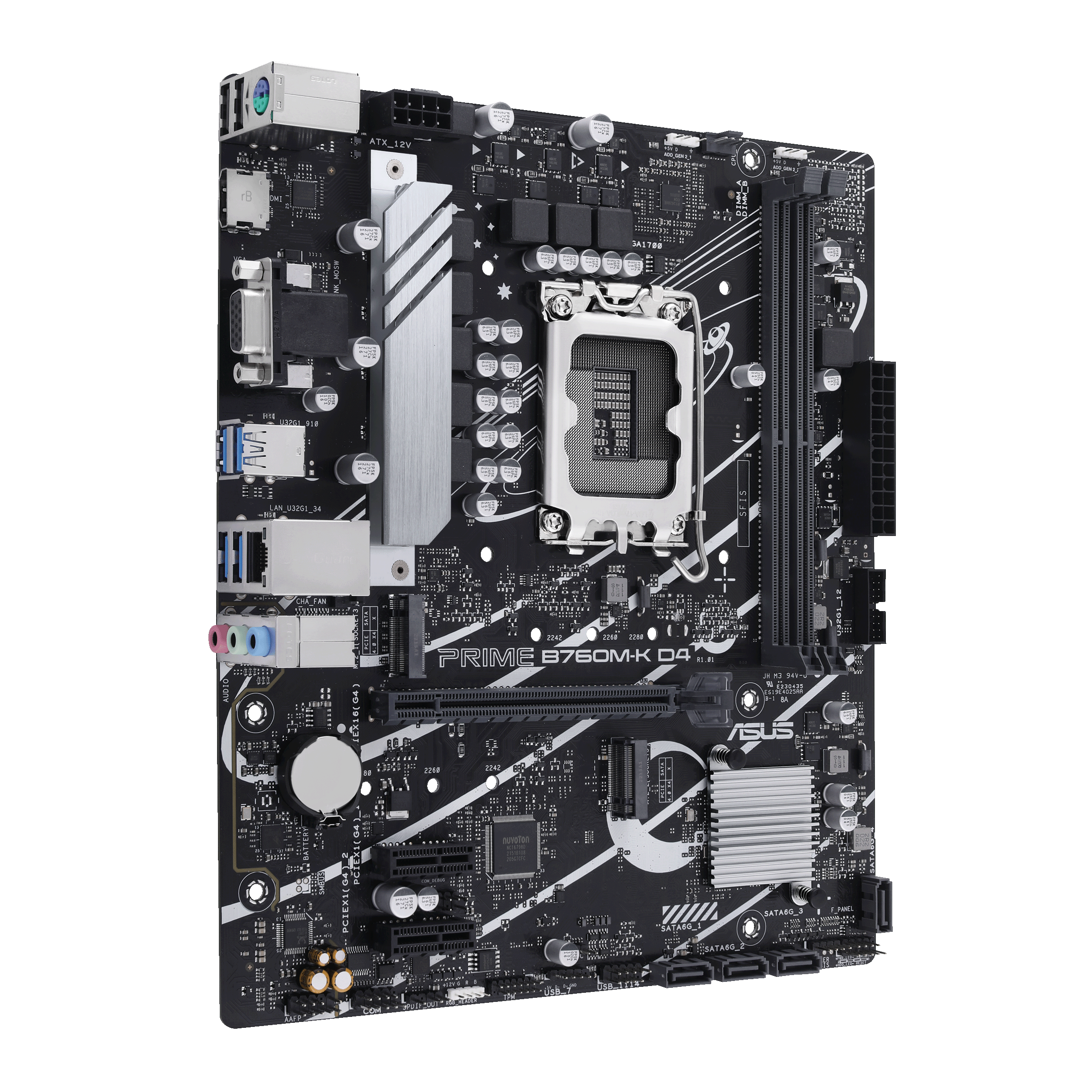 ASUS Prime B760M-K D4 (LGA 1700)(13th and 12th Gen) mATX Motherboard