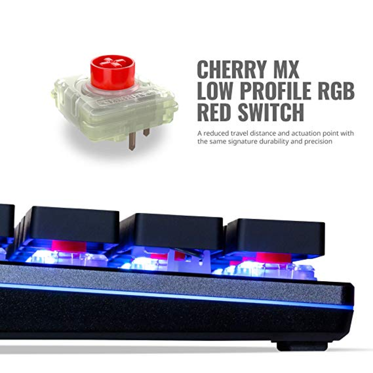 Cooler Master SK650 LOW PROFILE RGB Red Switch Mechanical Gaming Keyboard  (عربي)