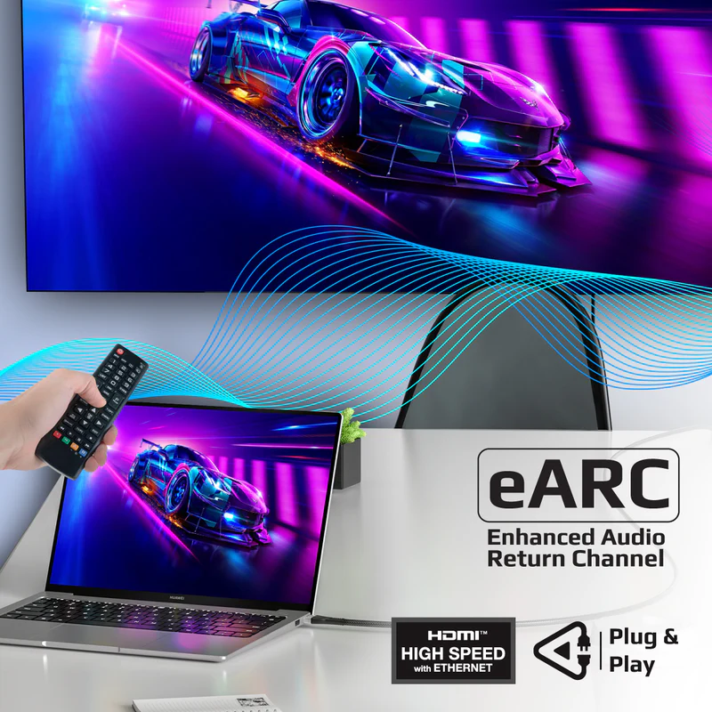 Promate PRIMELINK8K-300 Certified Ultra-High-Speed 8K@60Hz HDMI Cable