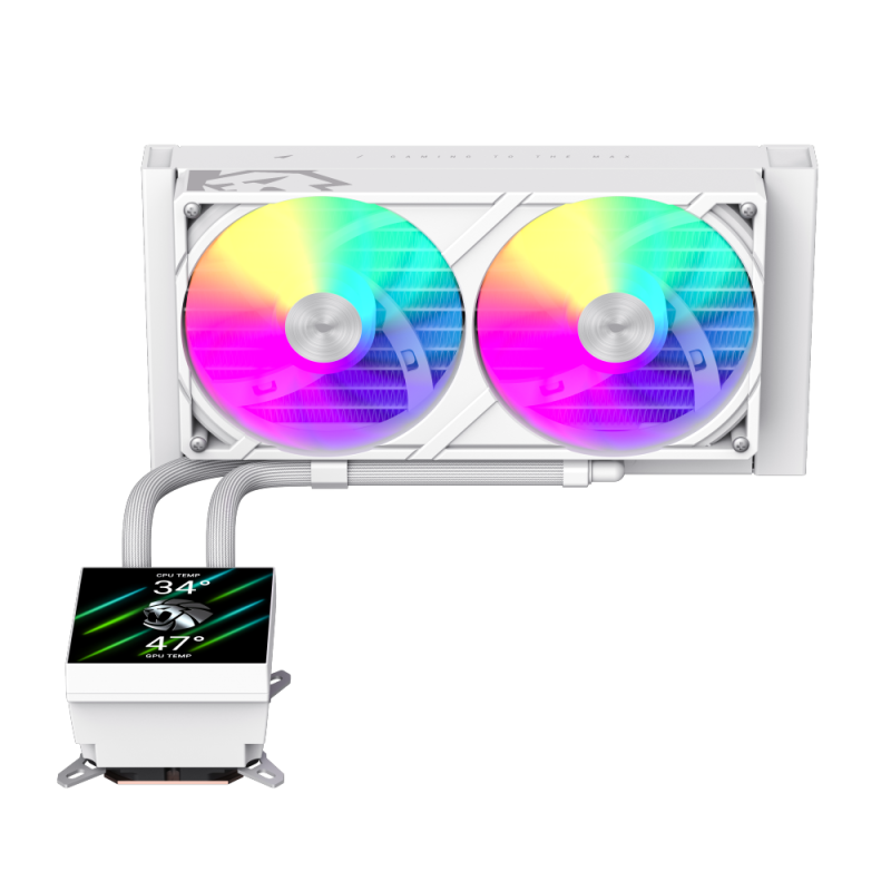 GAMEMAX GLACIER 240 LIQUID CPU COOLER WHITE