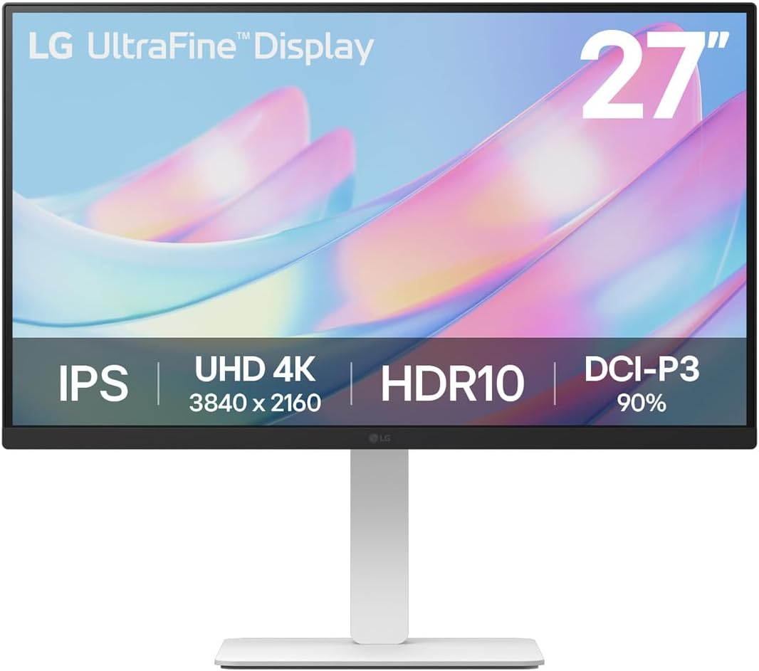 LG UltraFine Monitor 27US550-4K UHD IPS 27 inch, 60Hz, 5ms, DCI-P3 90%, 10bit, HDR10, Flicker safe & Reader Mode, Smart Energy Saving, Height-Tilt-Pivot-Swivel Adjustment, DP1.4, HDMI - White LG UltraFine Monitor 27US550-4K UHD IPS 27 inch, 60Hz, 5ms, DCI-P3 90%, 10bit, HDR10, Flicker safe & Reader Mode, Smart Energy Saving, Height-Tilt-Pivot-Swivel Adjustment, DP1.4, HDMI - White