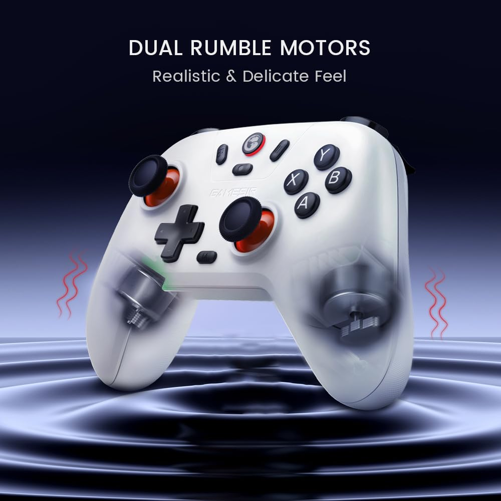 GameSir Nova Lite Wireless Switch Controller Bluetooth Gamepad Stellar White