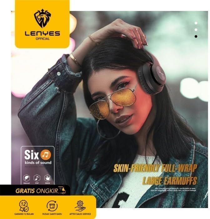 LENYES BASS STEREO WIRELESS HEADSET