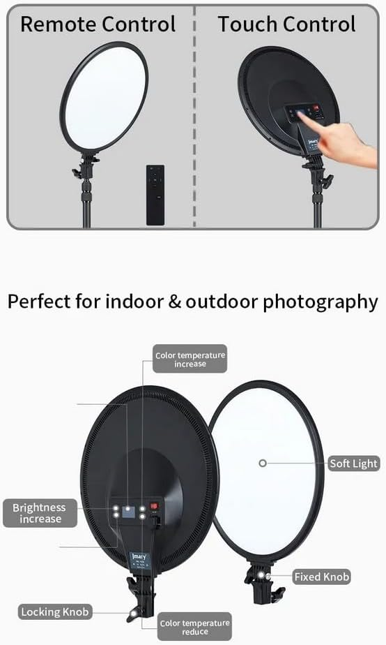 Jmary 15-Inch Panel LED Light - Black