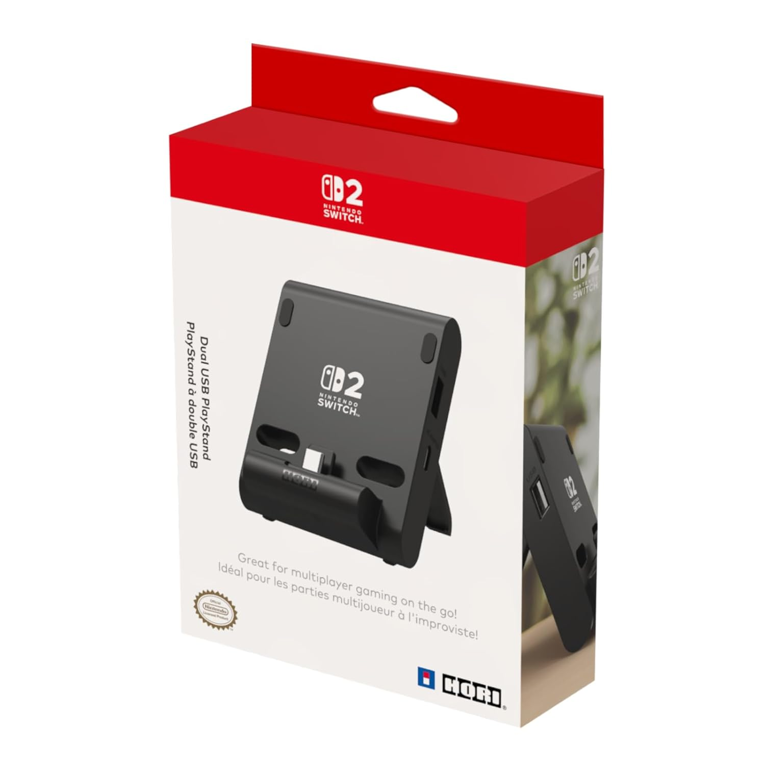 Hori Dual USB PlayStand for Nintendo Switch 2 - Black Hori Dual USB PlayStand for Nintendo Switch 2 - Black